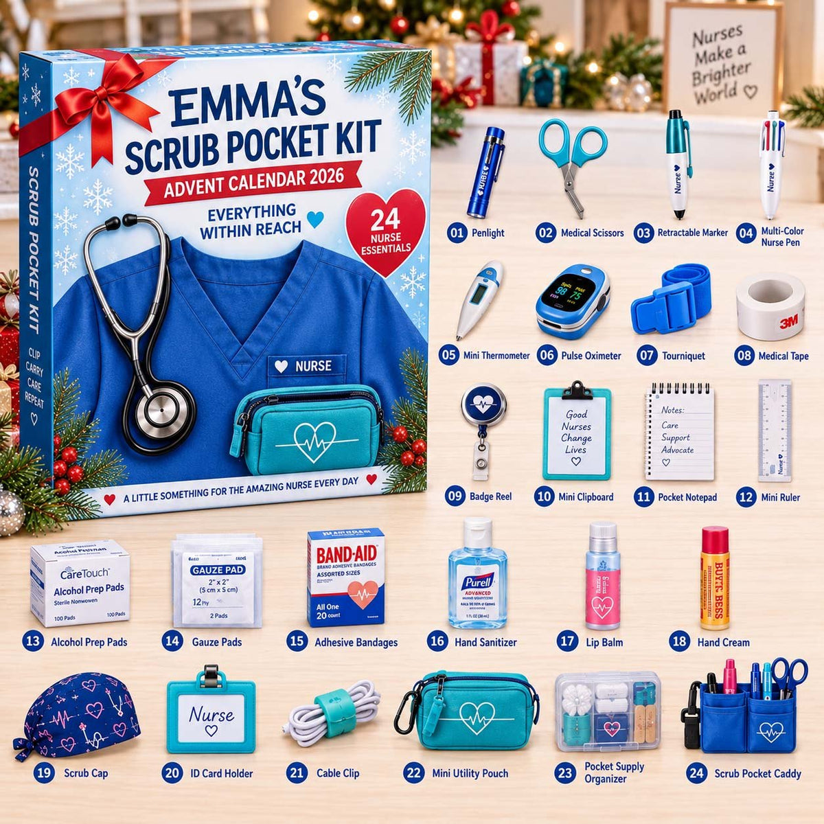 Scrub Pocket Kit advent calendar