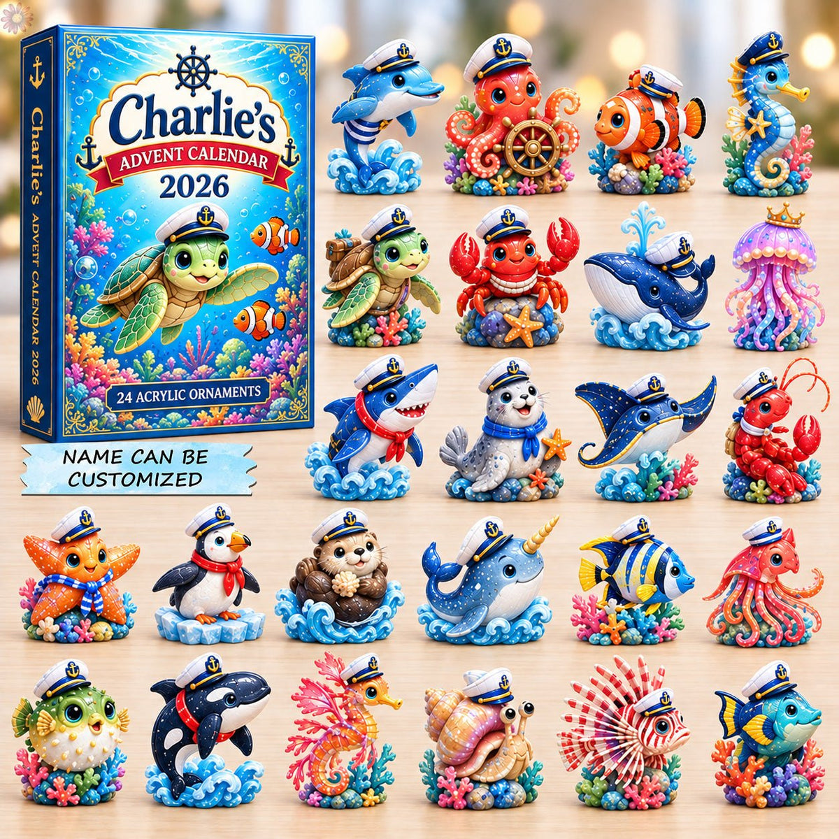 Sea Captain Animals advent calendar