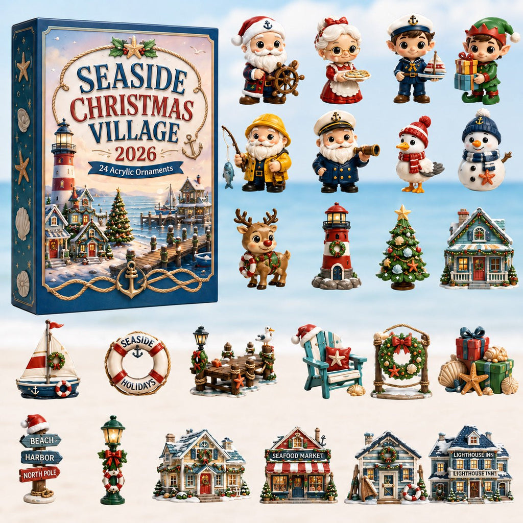 Seaside Christmas Village advent calendar