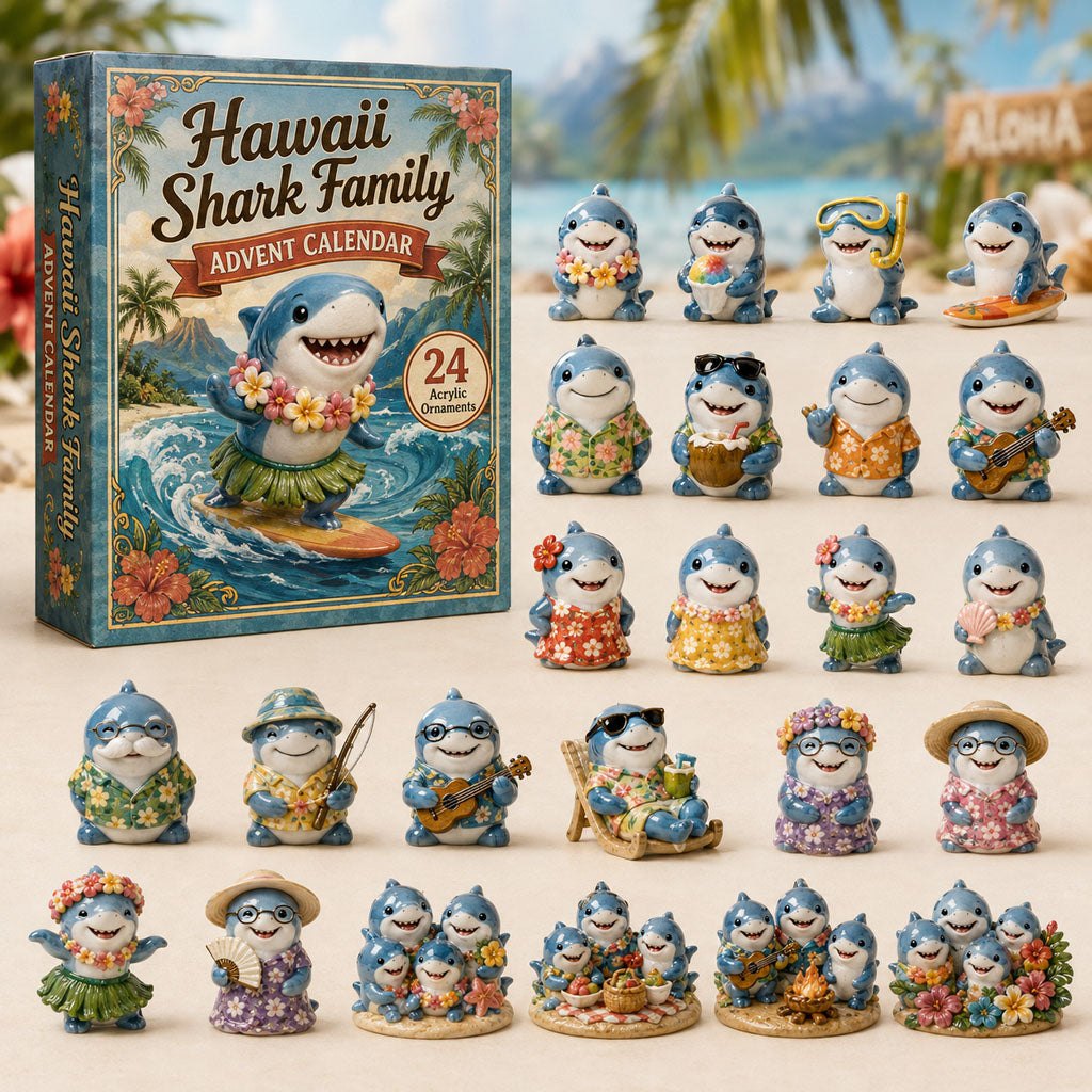 Shark Family advent calendar