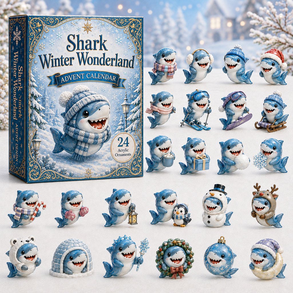 Shark Winter Wonderland advent calendar