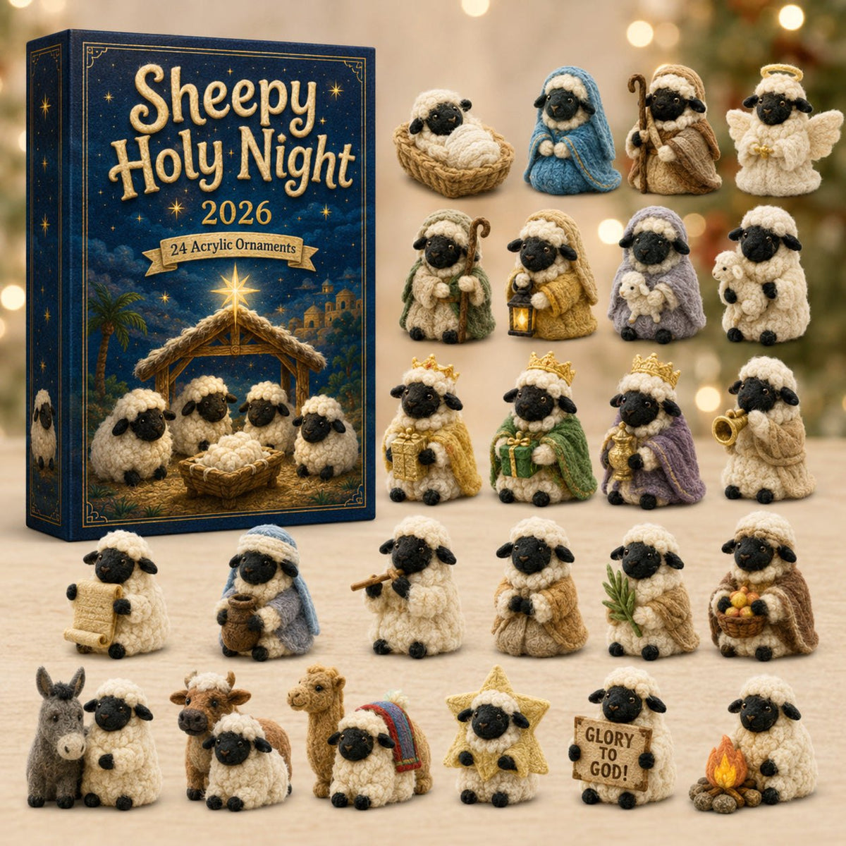 Sheepy Holy Night advent calendar