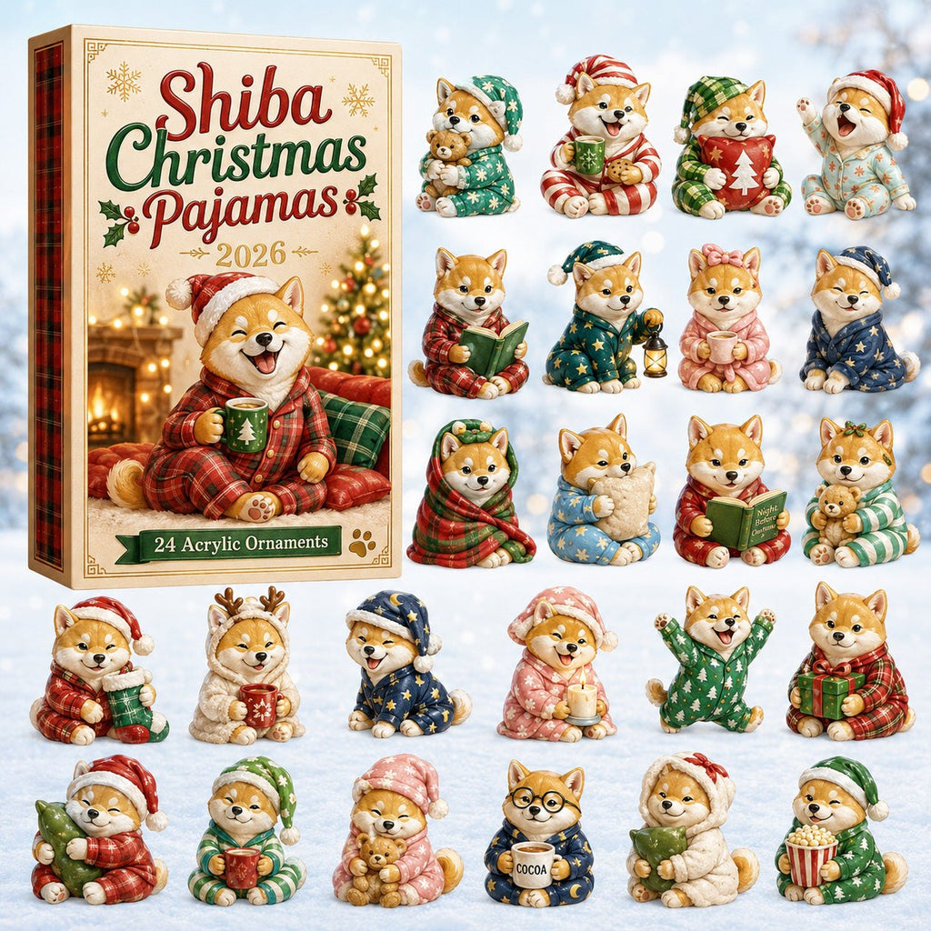 Shiba Christmas Pajamas advent calendar