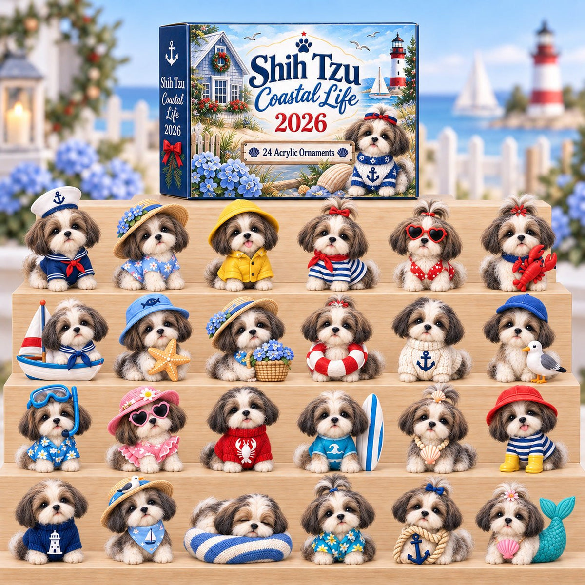 Shih Tzu Coastal Life advent calendar
