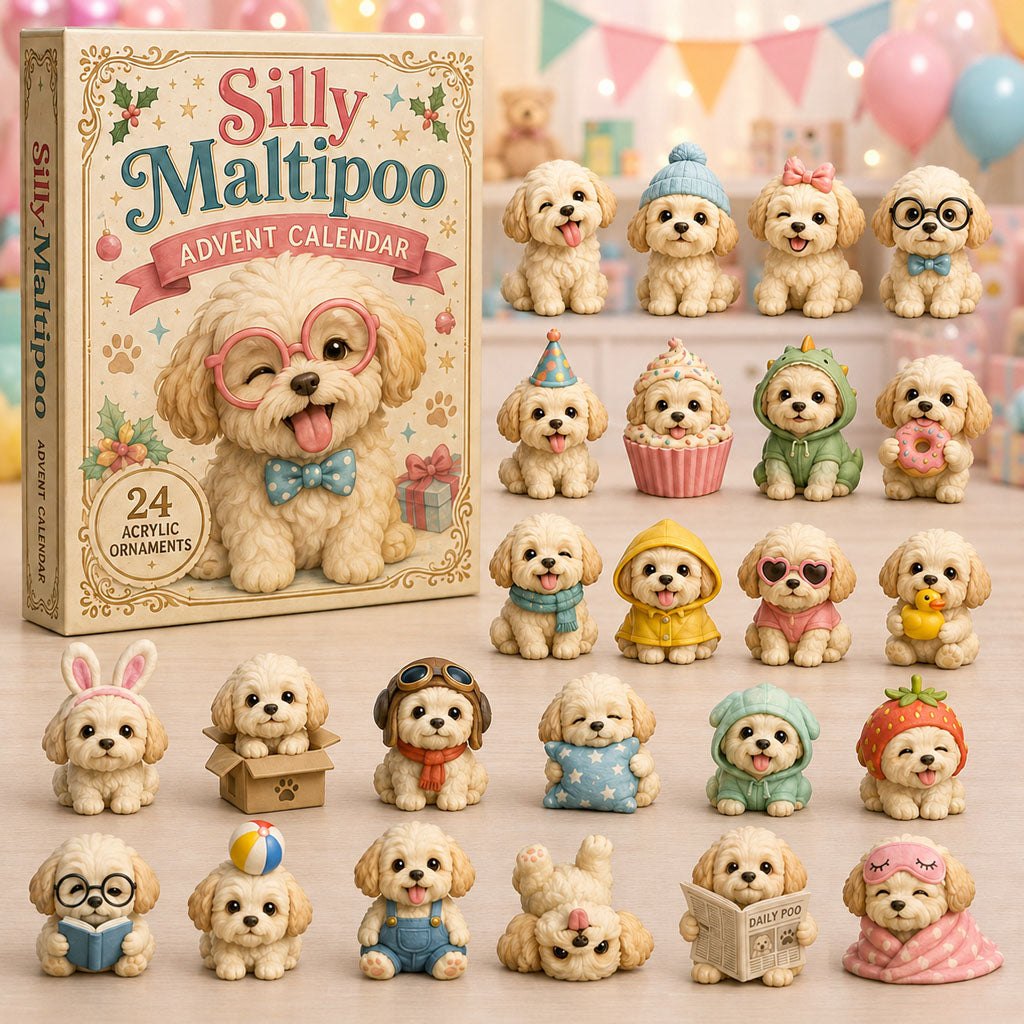 Silly Maltipoo advent calendar