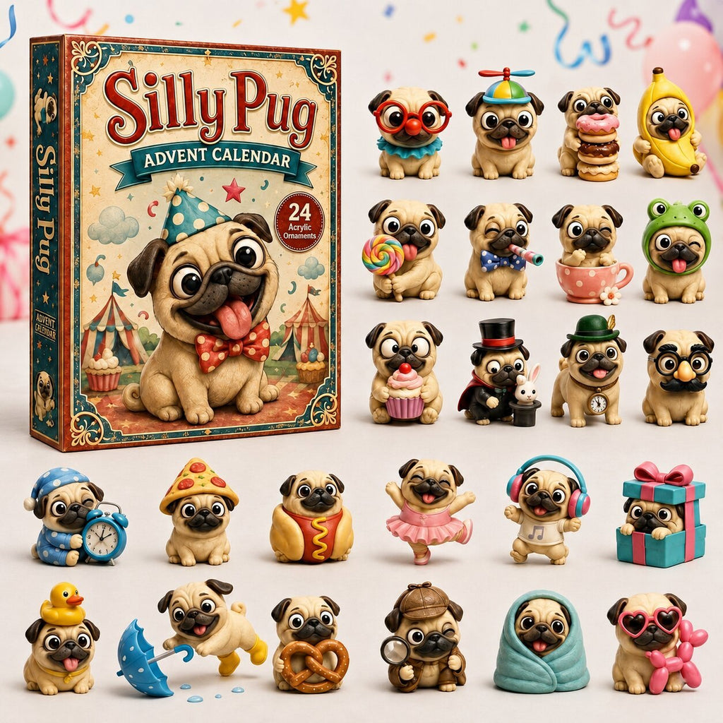 Silly Pug advent calendar