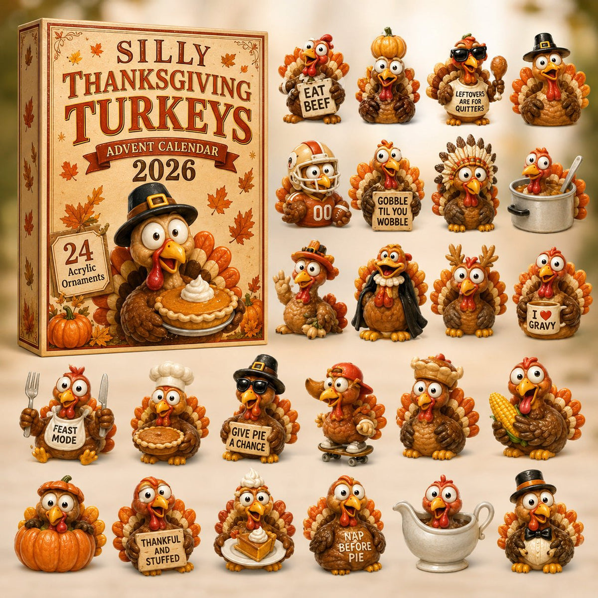 Silly Turkeys advent calendar