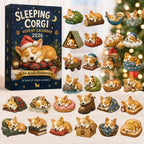 Sleeping Corgi advent calendar