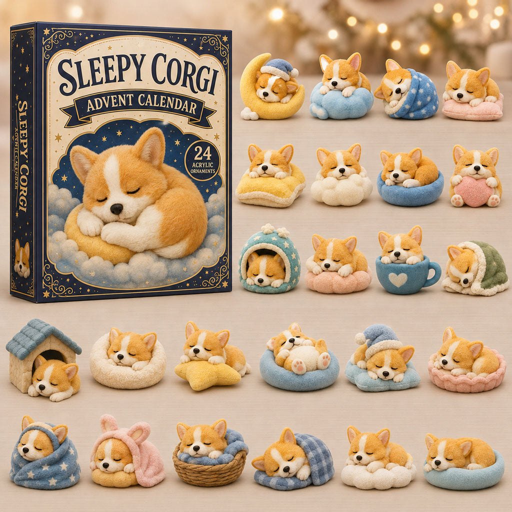 Sleepy Corgi advent calendar