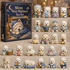 Sleepy West Highland Terrier advent calendar