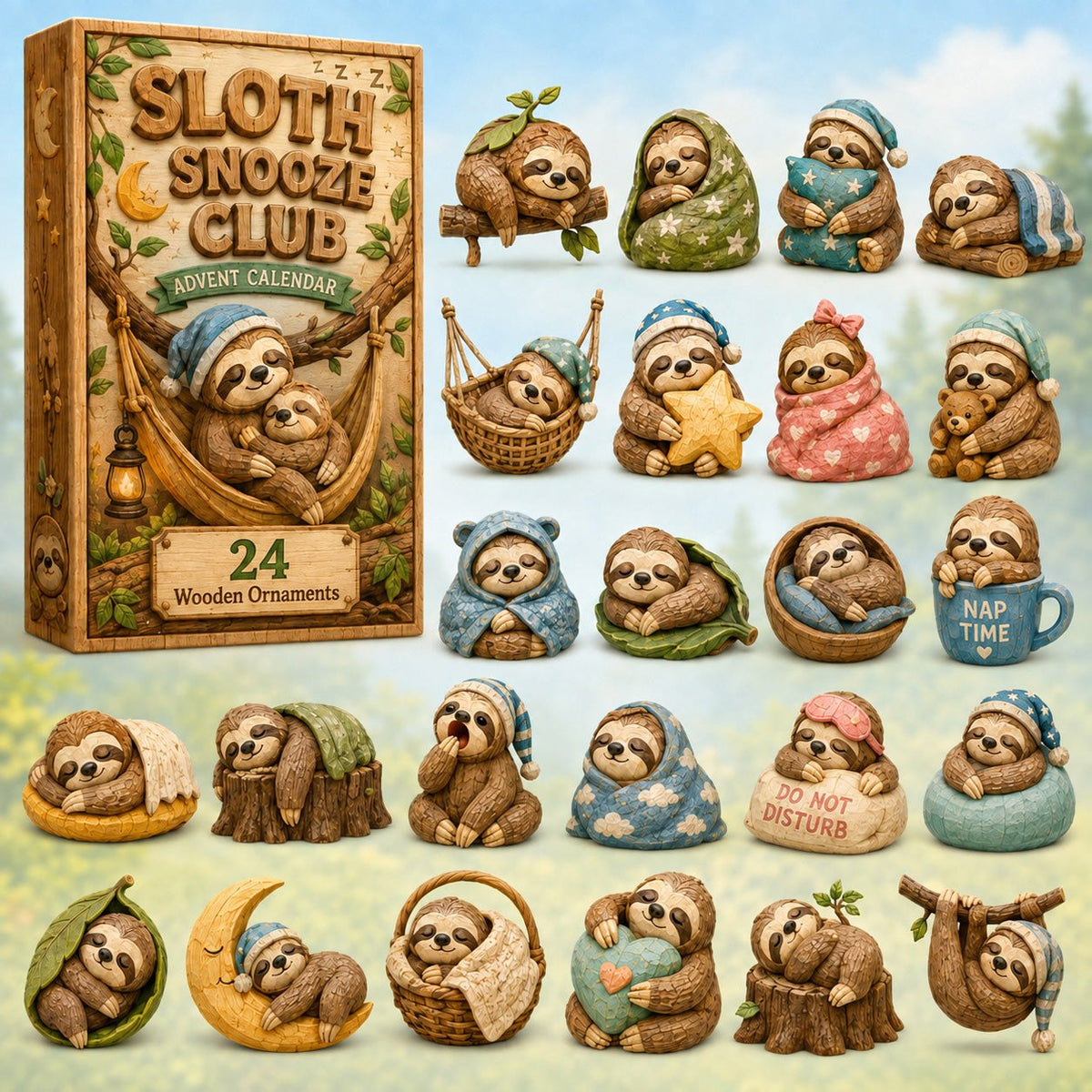 Sloth Snooze Club advent calendar