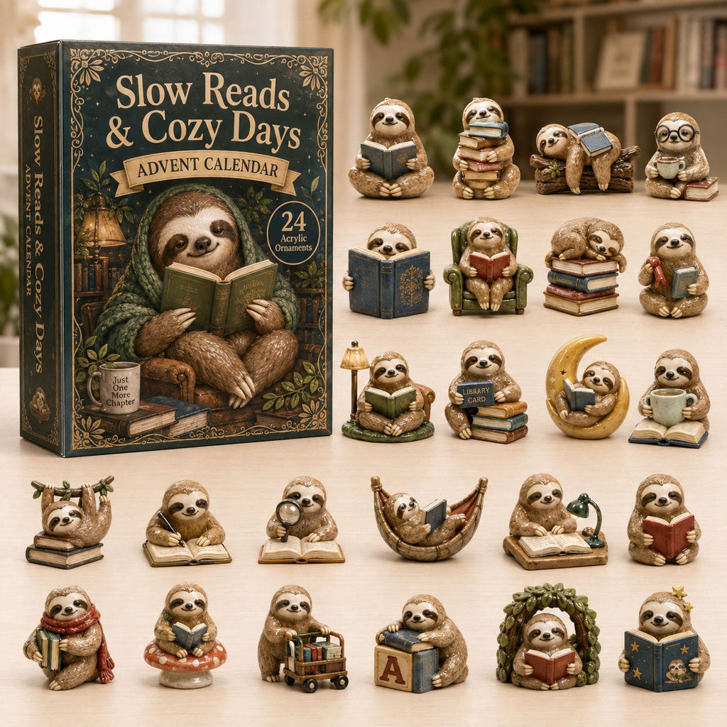 Slow Reads Sloth advent calendar