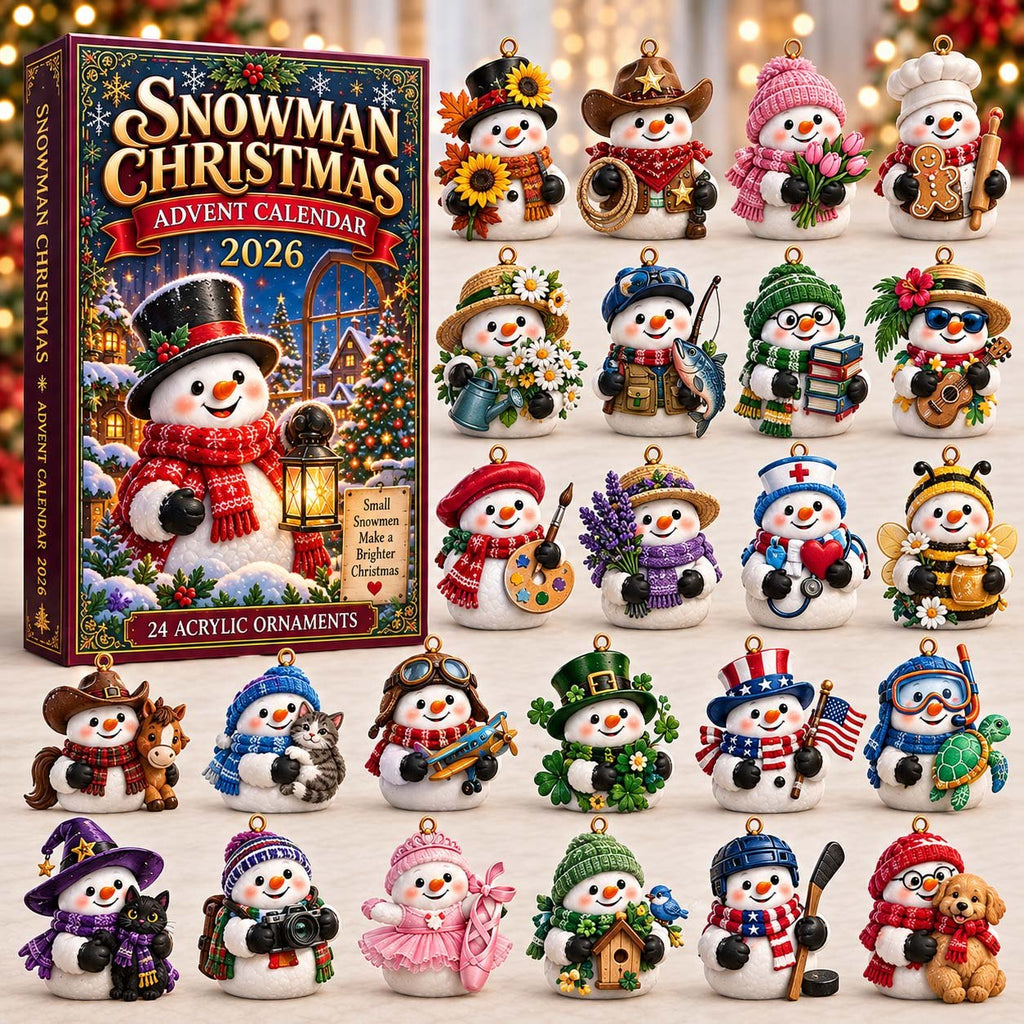 Snowman Christmas advent calendar