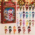 Snowmen Spiral Charm advent calendar