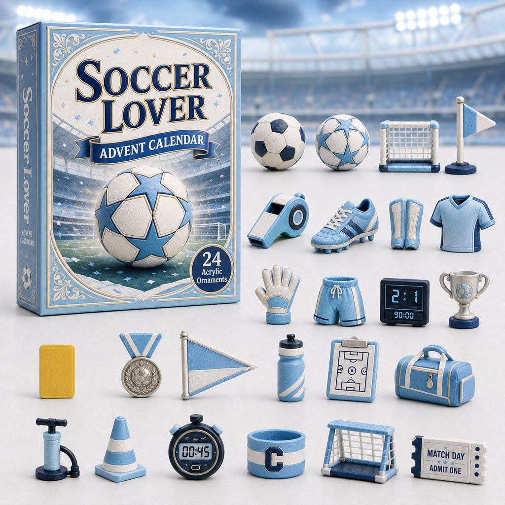 Soccer Theme Blue advent calendar
