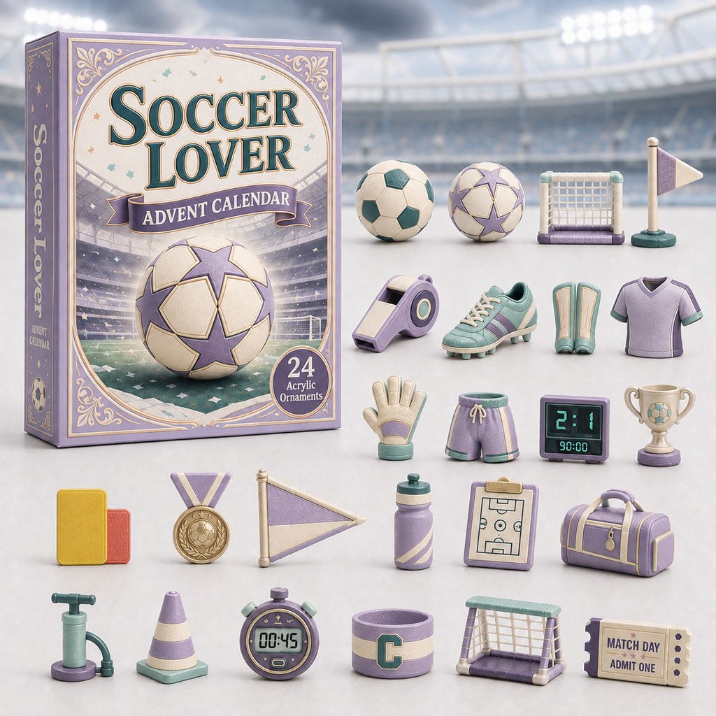 Soccer Theme Purple advent calendar