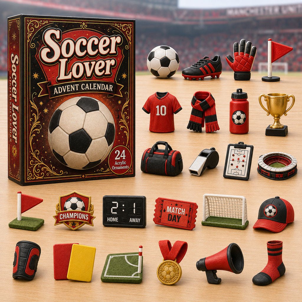 Soccer Theme Red advent calendar