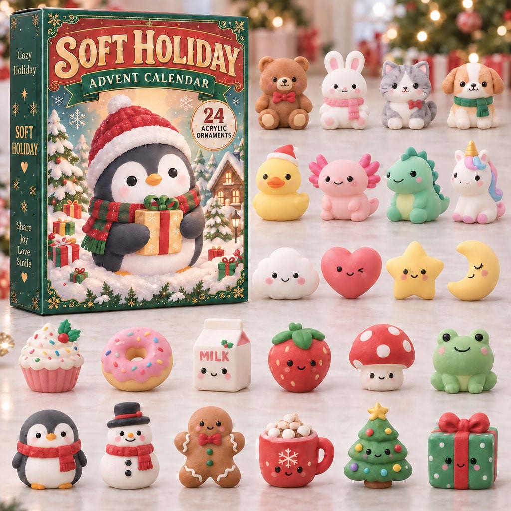Soft Holiday Penguin advent calendar