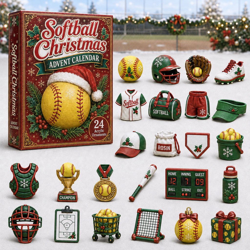 Softball Christmas advent calendar