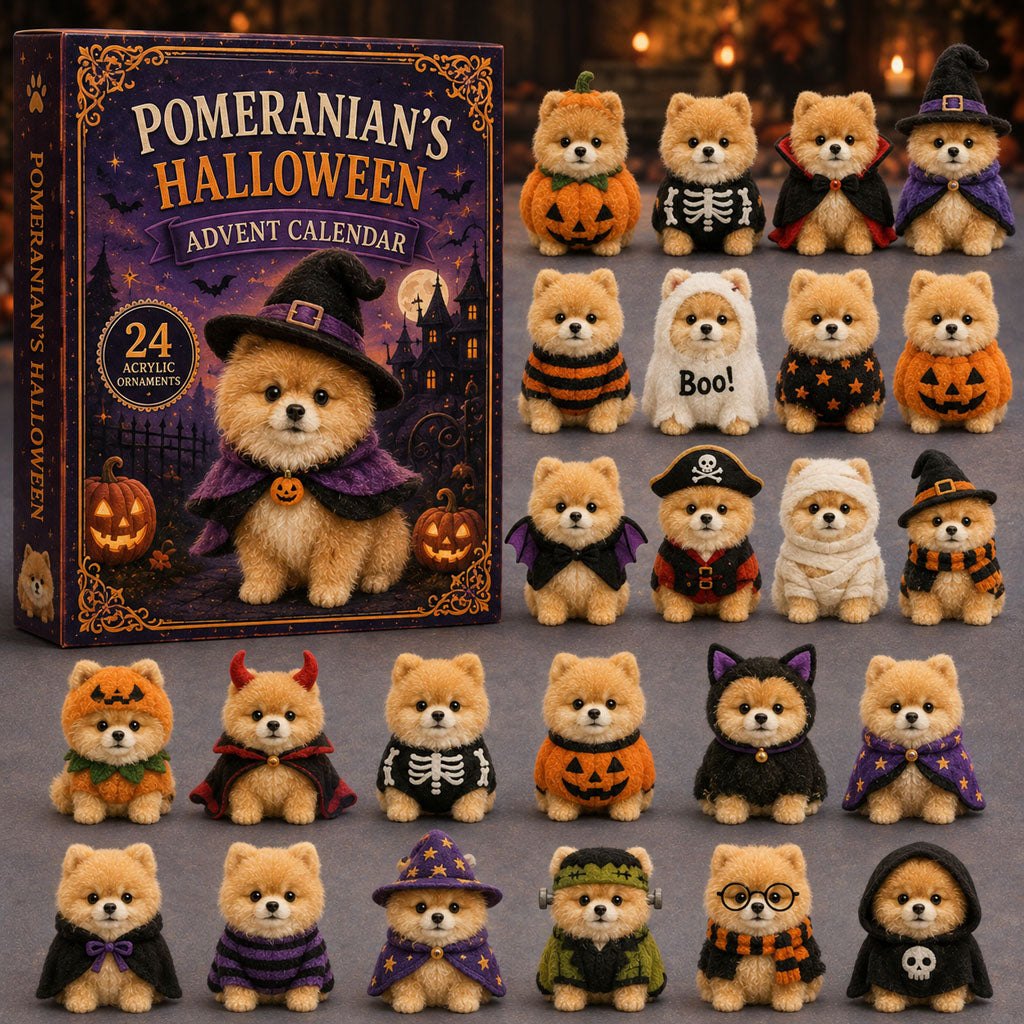 Spooky Pomeranian advent calendar