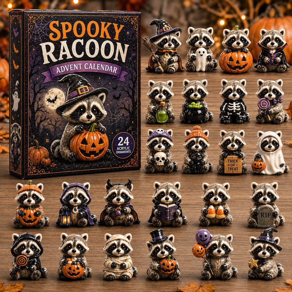 Spooky Raccoon Halloween advent calendar