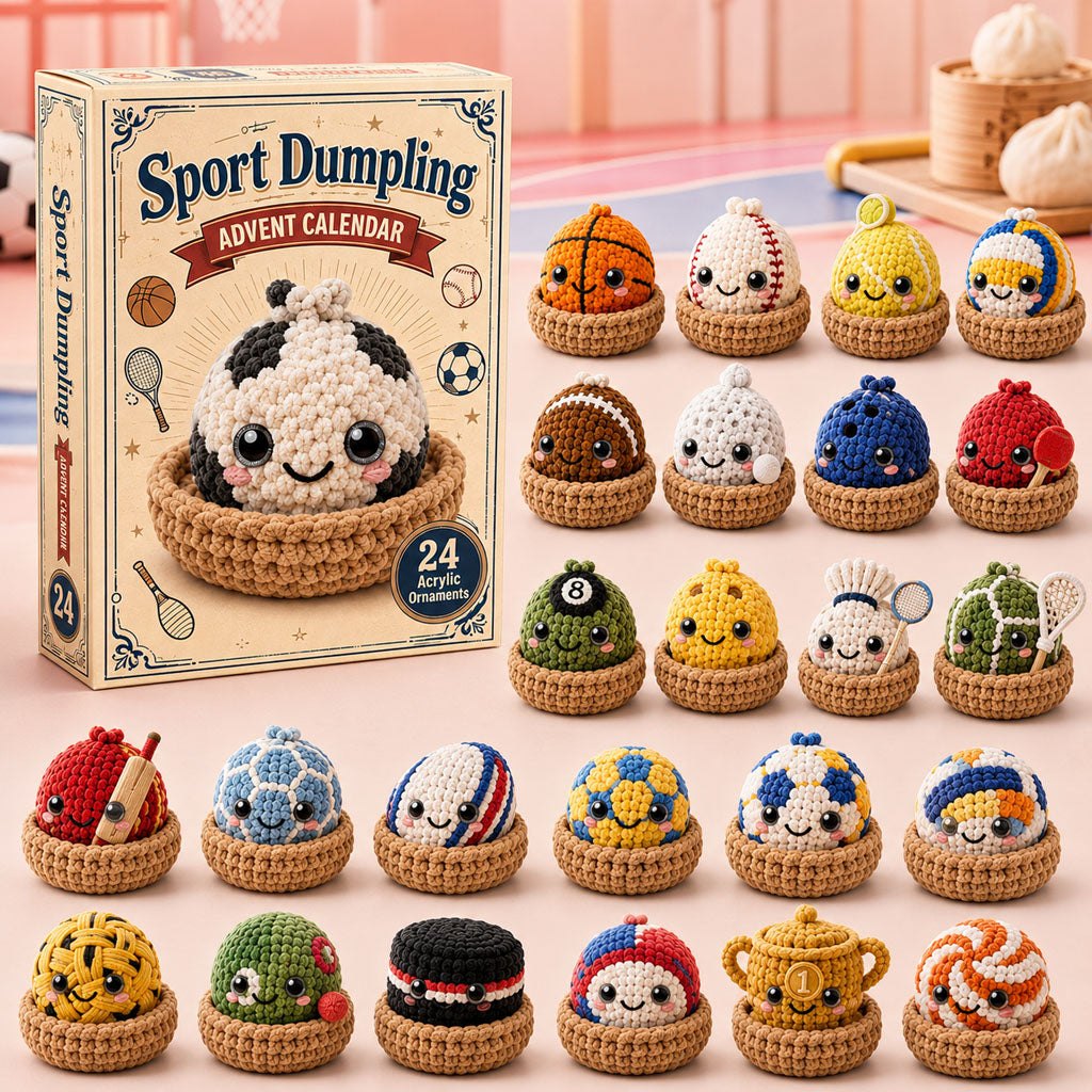 Sport Dumpling Crochet advent calendar