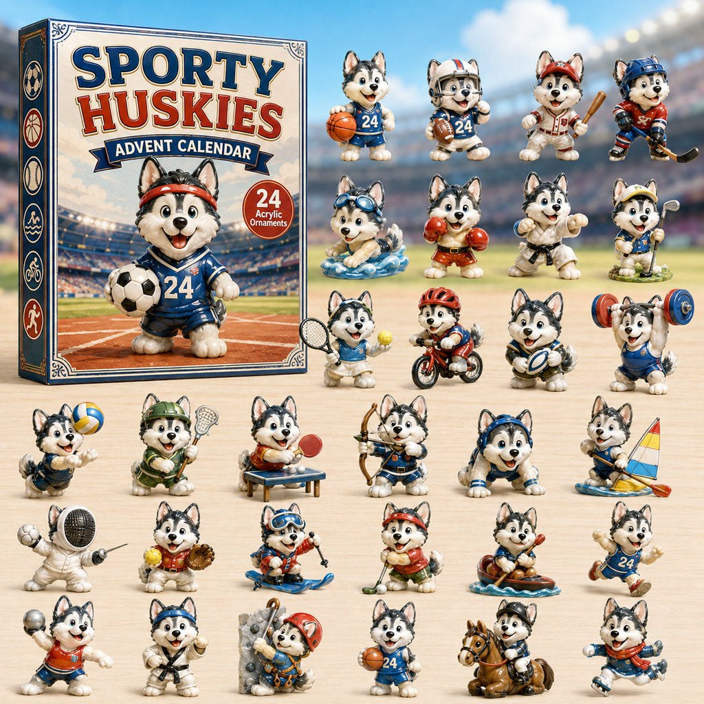 Sporty Huskies advent calendar