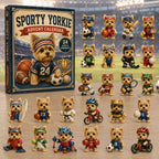 Sporty Yorkie advent calendar