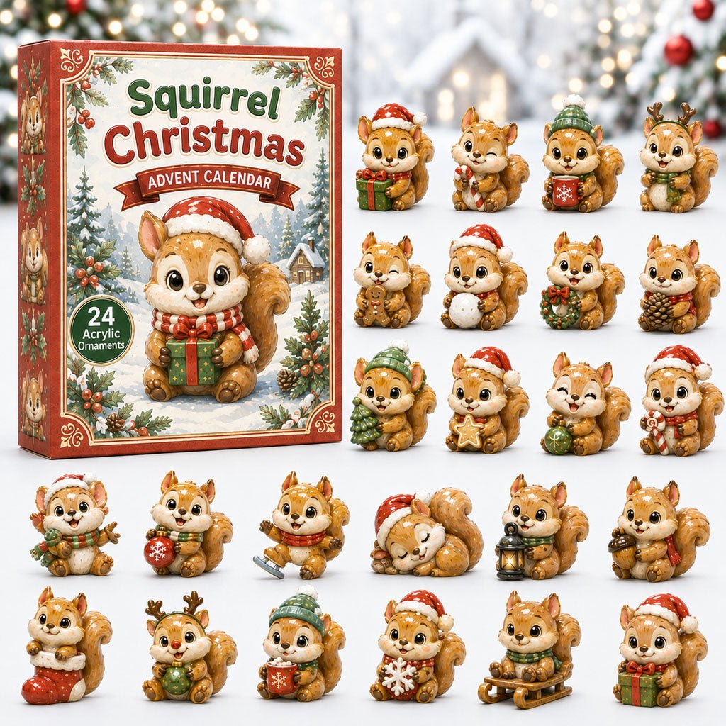 Squirrel Christmas advent calendar