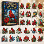 Stained Glass Cardinal advent calendar