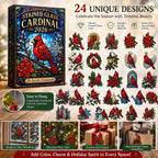 Stained Glass Cardinal advent calendar