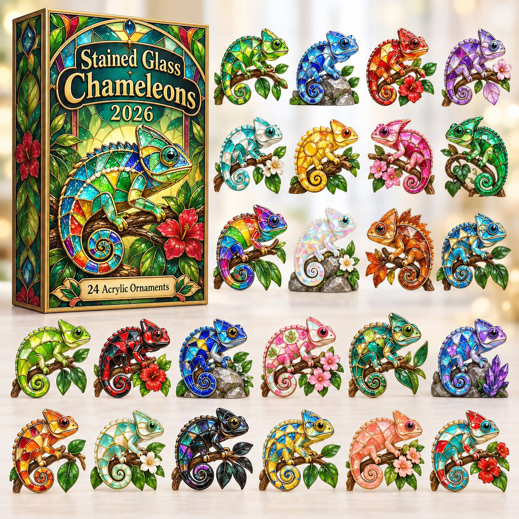 Stained Glass Chameleons advent calendar