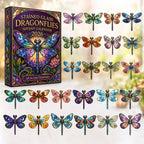 Stained Glass Dragonflies advent calendar