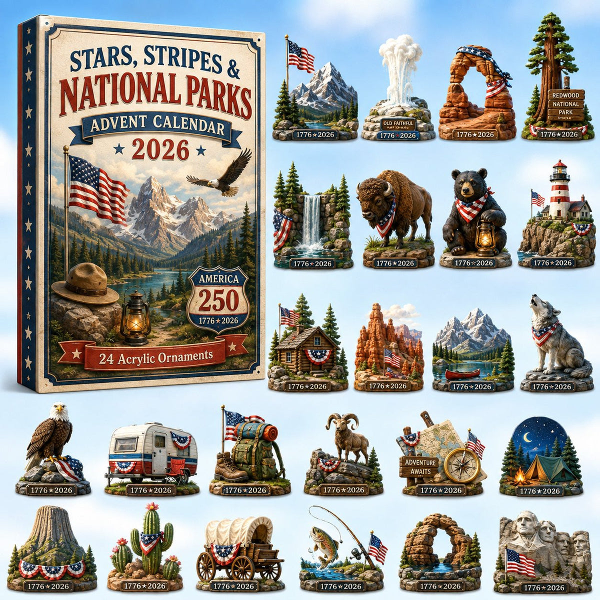Stars, Stripes & National Parks advent calendar