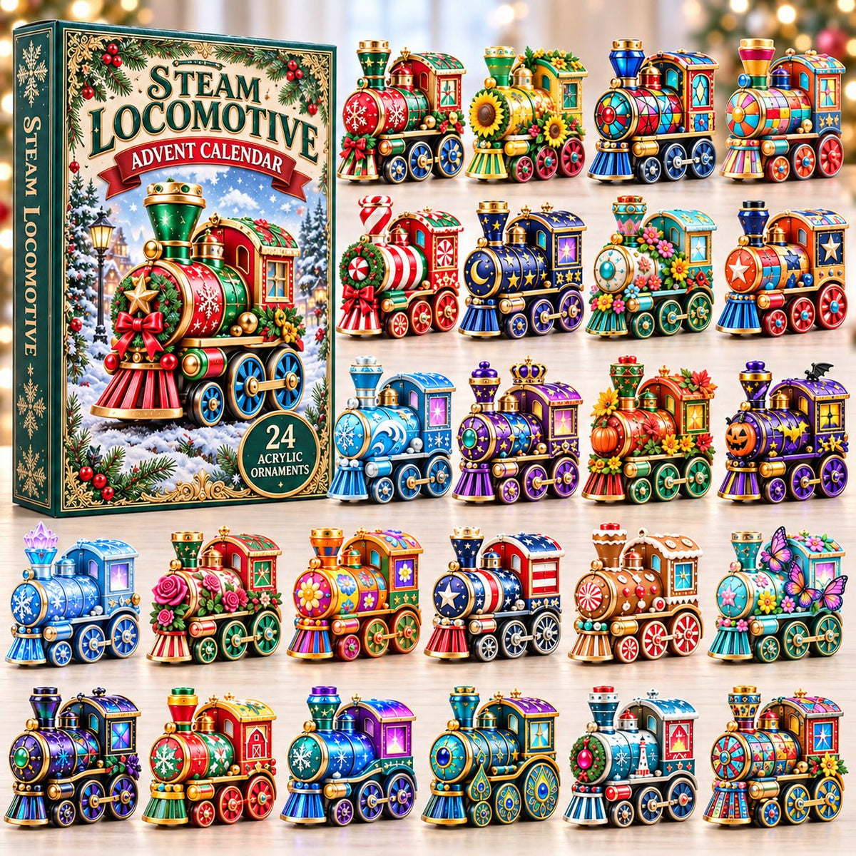 Steam Locomotive advent calendar
