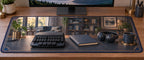 Stenography Study Desk Mat with original printed optical 3D artwork