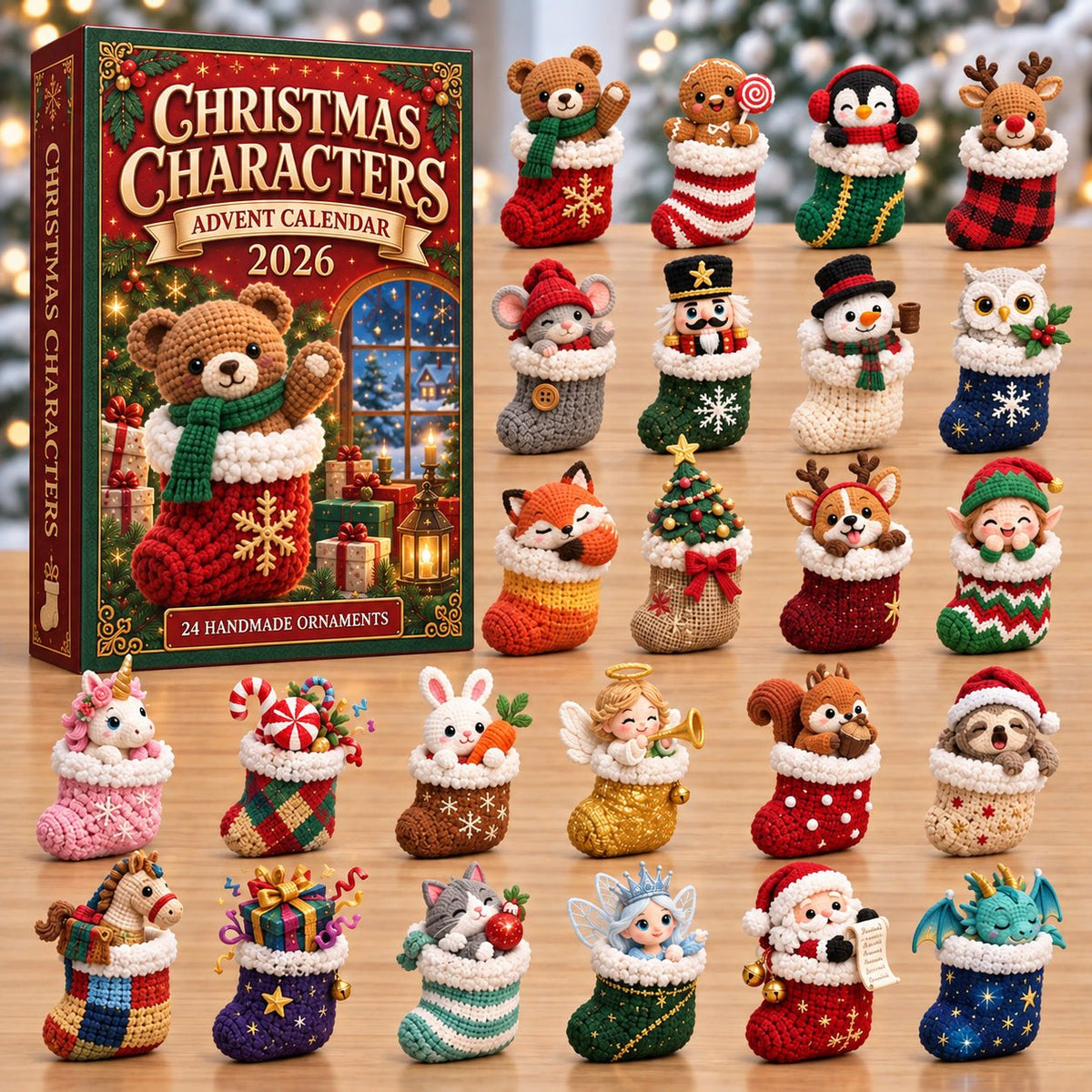 Stocking Buddies Christmas Characters advent calendar