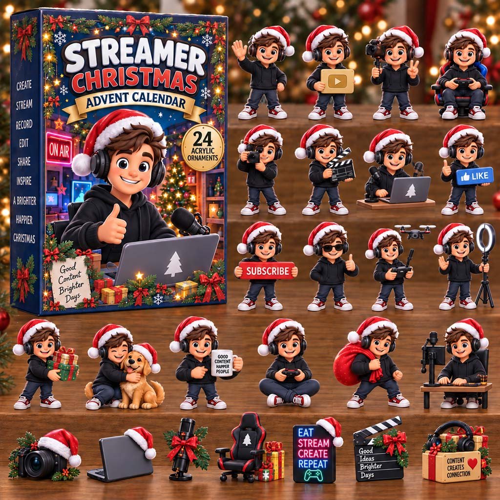 Streamer Christmas advent calendar
