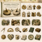 Sundial Collecting advent calendar box with24 themed printed acrylic charms