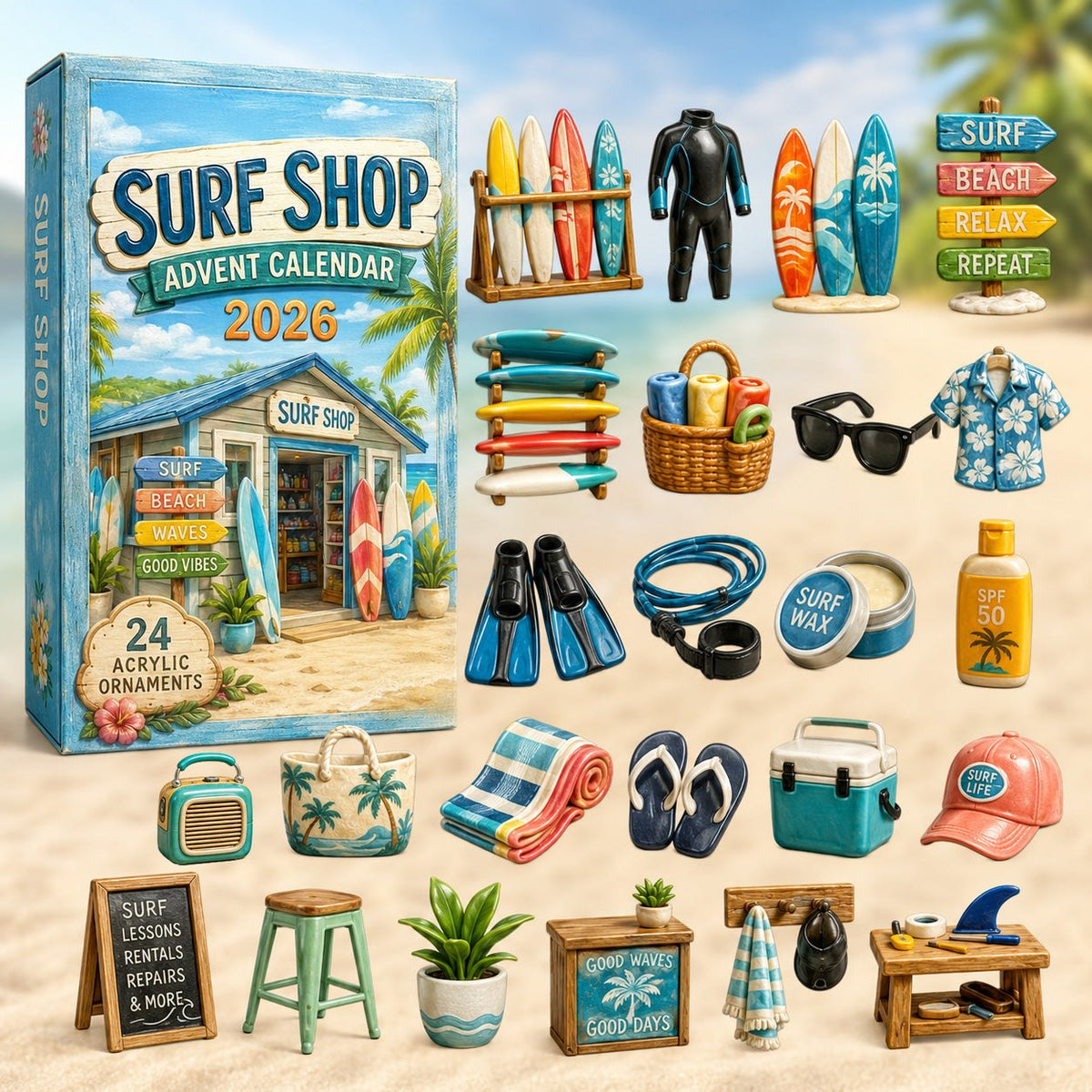 Surf Shop advent calendar