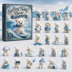 Surfing Baby Polar Bear advent calendar