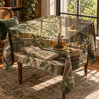 Tea Infuser Library Afternoon Tablecloth with printed dimensional artwork