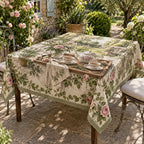 Tea Tray Garden Tea Tablecloth with printed dimensional artwork