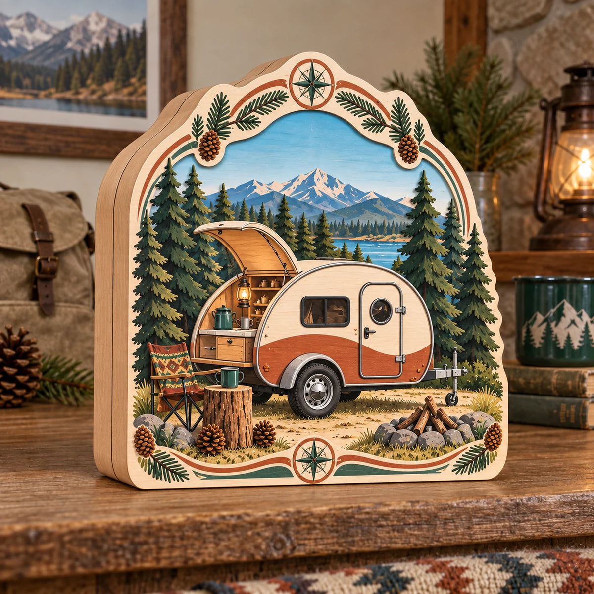 Revised continuous front with no horizontal crack, broad side slabs, stable base and trailer campsite artwork.