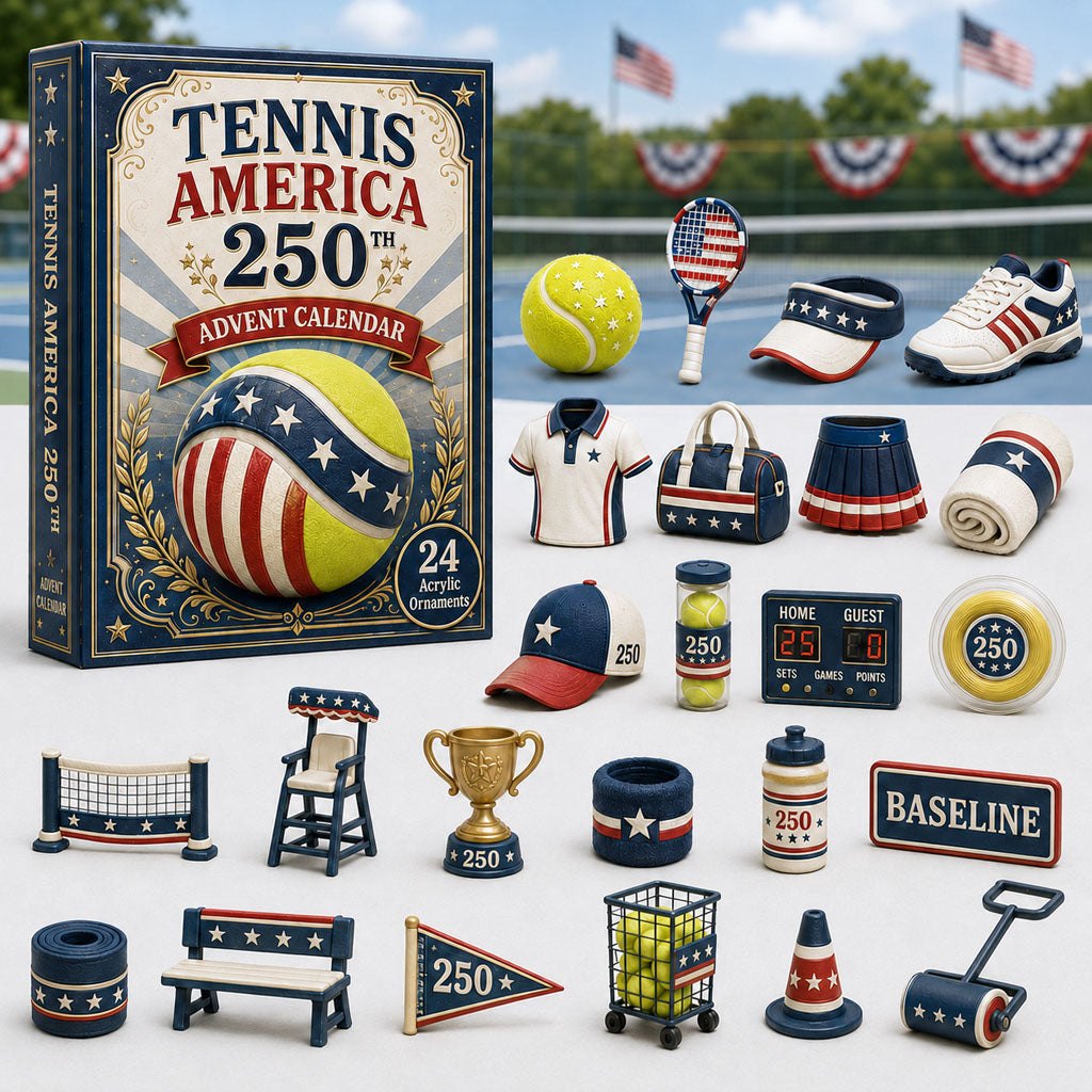 Tennis America 250th advent calendar