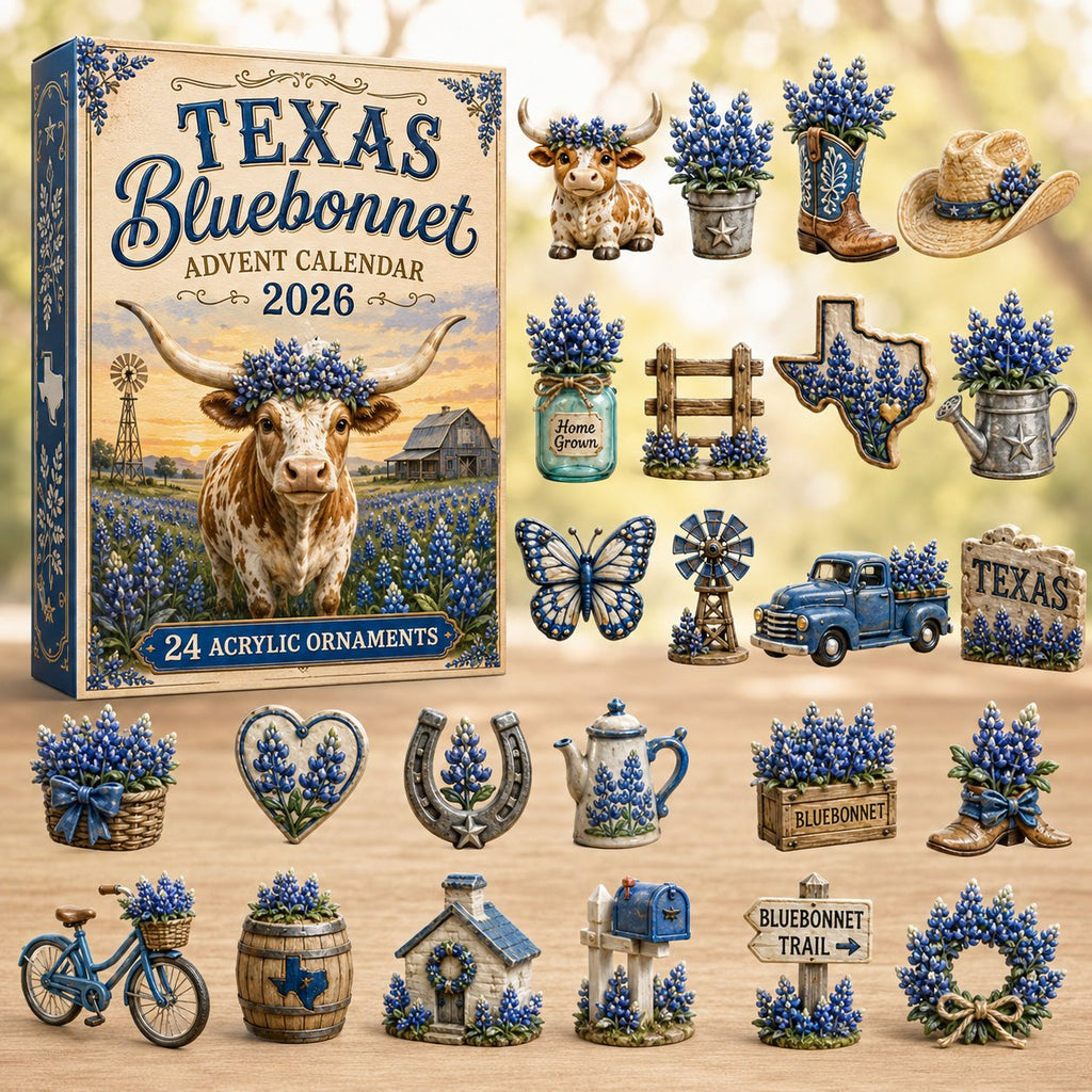 Texas Bluebonnet advent calendar
