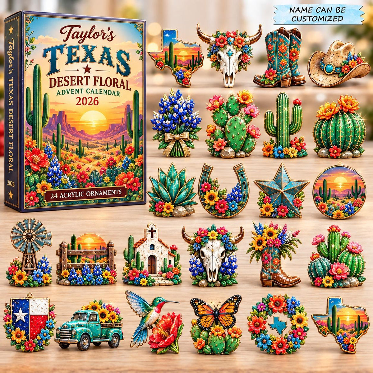 Texas Desert Floral advent calendar