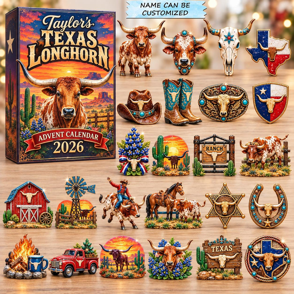 Texas Longhorn Ranch advent calendar