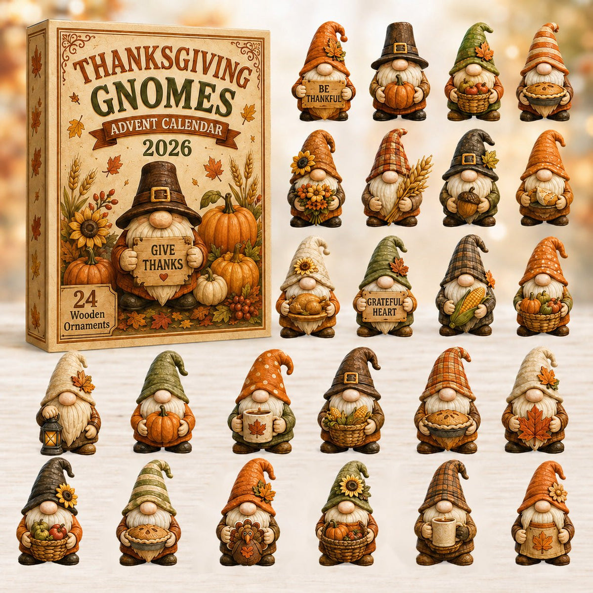Thanksgiving Gnomes advent calendar