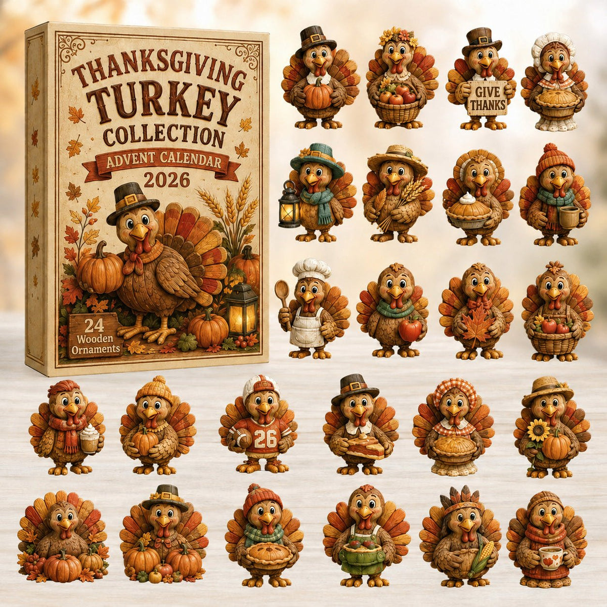 Thanksgiving Turkey advent calendar